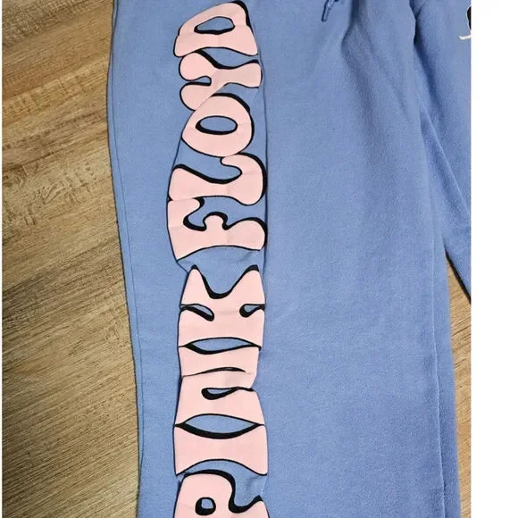 Pink Floyd Sweatpants joggers Unisex Blue Size L 36/38 Wish You Were Here - Picture 3 of 9